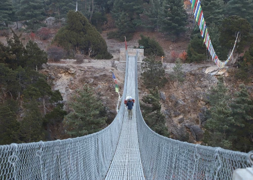 best nepal trek afraid of heights suspension bridges