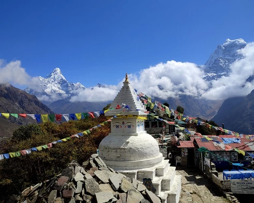 Beautiful Buddhist Stupa In Mongla
