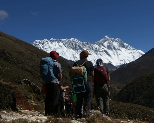 Enjoying The View Of Mount Everest