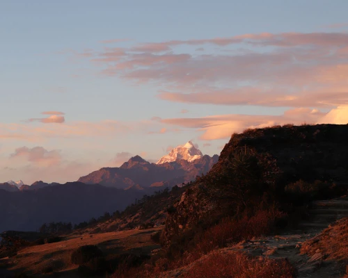 Evening Glipse From The Pikey Peak Base Camp