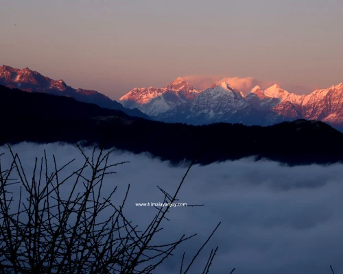 Evening Sunset Colour In Mount Everest