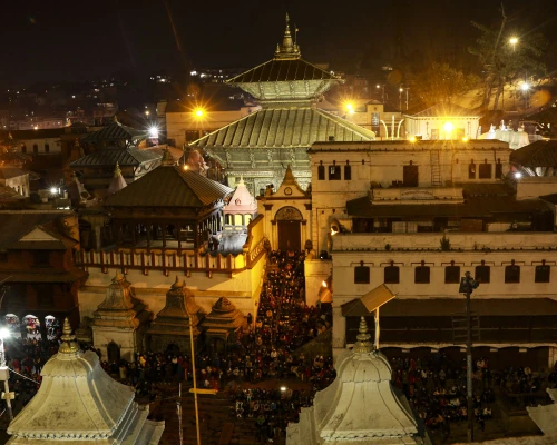 Evening View Of Pashupatinath Temple 