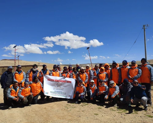 Group Picture In Mansarovar Lake