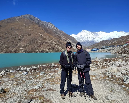 In The Frame Gokyo Lake Gokyo Village And Gokyo Ri