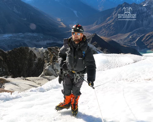 Lobuche Climbing