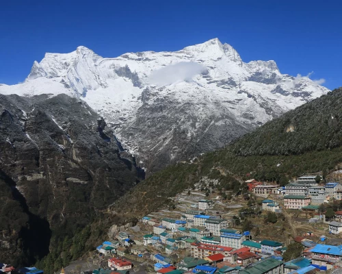 Namche Bazar And Kongde Ri