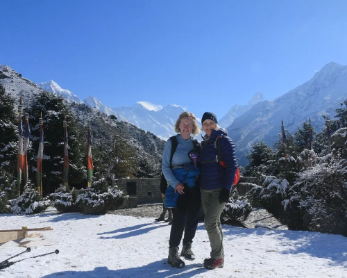 Namche View Point In Spring Season