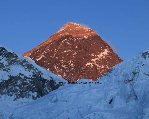 Sunset On The Mt Everest Seen From The Kala Patthar Top