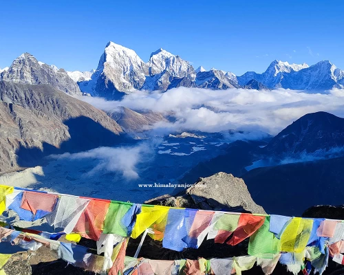 The View Of Gokyo Valley From Gokyo Ri